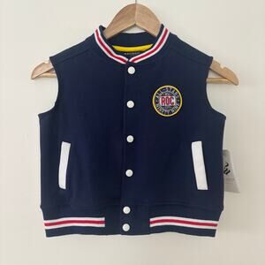 Rocawear Toddler Boys 4T Snap Varsity Style Vest